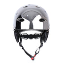 Bright Silver L 58-62cm Head Protection Safety Helmet with Multiple Air Vents for Canoeing Kayaking Wakeboarding Boating