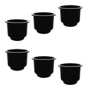 6 Pieces / Set Boat Plastic Cup Drink Can Holder Universal Boat Marine RV - Black