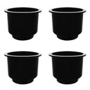 4 Pieces / Set Boat Plastic Cup Drink Can Holder Universal Boat Marine RV - Black