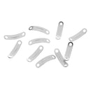 10 Pieces Cord Adjuster Tent Wind Rope Cord Fastener Rope Tensioners Silver 4mm Hole