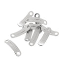 10 Pieces Cord Adjuster Tent Wind Rope Cord Fastener Rope Tensioners Silver 4mm Hole