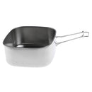 6Pcs/Set Stainless Steel Outdoor Cookware Cooking Set Pot Pan Plates Mugs For Backpacking Camping Hiking