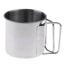 6Pcs/Set Stainless Steel Outdoor Cookware Cooking Set Pot Pan Plates Mugs For Backpacking Camping Hiking