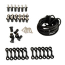 Shock Cord/Bungee Cord Deck Rigging Accessory Kit for Kayaks Canoes and Boats With Screws Nuts