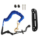 Safety Leash For Paddle And Boat Hook With Kayak Paddle Holder Clip With Fastening Screws