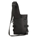 Multi-use Black Outdoor MOLLE Bag Sling Bag Backpack Crossbody Bags Chest Shoulder Bag for Sports Camping Hiking Travelling