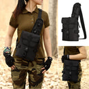 Multi-use Black Outdoor MOLLE Bag Sling Bag Backpack Crossbody Bags Chest Shoulder Bag for Sports Camping Hiking Travelling
