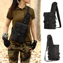 Multi-use Black Outdoor MOLLE Bag Sling Bag Backpack Crossbody Bags Chest Shoulder Bag for Sports Camping Hiking Travelling