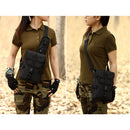 Multi-use Black Outdoor MOLLE Bag Sling Bag Backpack Crossbody Bags Chest Shoulder Bag for Sports Camping Hiking Travelling