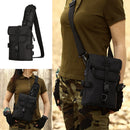 Multi-use Black Outdoor MOLLE Bag Sling Bag Backpack Crossbody Bags Chest Shoulder Bag for Sports Camping Hiking Travelling
