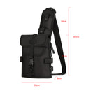 Multi-use Black Outdoor MOLLE Bag Sling Bag Backpack Crossbody Bags Chest Shoulder Bag for Sports Camping Hiking Travelling