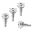 4 Pieces 1" Plastic Thru-Hull Bilge Pump And Aerator Hose Fitting For Boats
