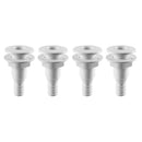 4 Pieces 5/8" Plastic Thru-Hull Bilge Pump And Aerator Hose Fitting For Boat