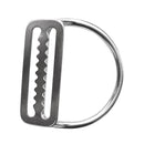 Scuba Dive 316 Stainless Steel Keeper Clip & Bent D Ring For 5cm Weight Belt
