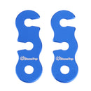 Ultralight Cord Adjuster Tent Wind Rope Cord Fastener Rope Tensioners for Outdoor Hiking Camping Tent Accessory Pack of 10PCS Blue S