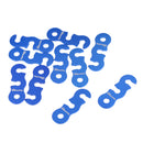 Ultralight Cord Adjuster Tent Wind Rope Cord Fastener Rope Tensioners for Outdoor Hiking Camping Tent Accessory Pack of 10PCS Blue S