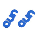 Ultralight Cord Adjuster Tent Wind Rope Cord Fastener Rope Tensioners for Outdoor Hiking Camping Tent Accessory Pack of 10PCS Blue S