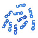 Ultralight Cord Adjuster Tent Wind Rope Cord Fastener Rope Tensioners for Outdoor Hiking Camping Tent Accessory Pack of 10PCS Blue S