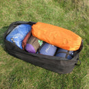 Black XXL 180L Large Capacity Waterproof Outdoor Camping Travel 1000D Oxford Cloth Duffle Bag Rucksack 110 x 40 x 40cm
