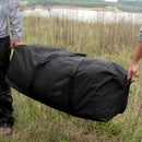 Black XXL 180L Large Capacity Waterproof Outdoor Camping Travel 1000D Oxford Cloth Duffle Bag Rucksack 110 x 40 x 40cm