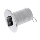 50mm 2'' High Polished Marine Grade 316 Stainless Steel Boat Deck Filler - Petrol/Fuel/Gas/Water/Diesel - Tank Deck Fill Cap