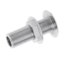 Premium Marine Grade 316 Stainless Steel Boat Thru Hull Fitting Drain 63mm Length Straight Threaded Connector Pump Plumbing Hose
