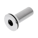 Premium Marine Grade 316 Stainless Steel Boat Thru Hull Fitting Drain 63mm Length Straight Threaded Connector Pump Plumbing Hose