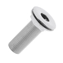 Premium Marine Grade 316 Stainless Steel Boat Thru Hull Fitting Drain 63mm Length Straight Threaded Connector Pump Plumbing Hose