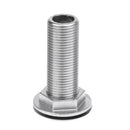 Premium Marine Grade 316 Stainless Steel Boat Thru Hull Fitting Drain 63mm Length Straight Threaded Connector Pump Plumbing Hose