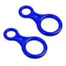 2 Pieces Figure 8 Descender Rappel Gear Downhill Ring For Climbing Belaying