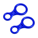 2 Pieces Figure 8 Descender Rappel Gear Downhill Ring For Climbing Belaying