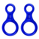 2 Pieces Figure 8 Descender Rappel Gear Downhill Ring For Climbing Belaying