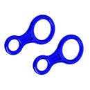 2 Pieces Figure 8 Descender Rappel Gear Downhill Ring For Climbing Belaying