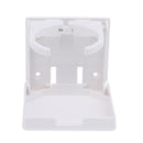 White Nylon Folding Drink Holder Cup Can Stand Bracket for Marine Boat Car Truck Caravan
