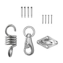 1 Set Strong Durable Hammock Chair Hanging Kit Ceiling Mount Plate Swivel Hook Hardware 500LB
