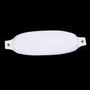 Heavy Duty Anti-UV White PVC Marine Yacht Boat Fender Bumper Dock Shield Protection Deflated 16.5" x 4.33"