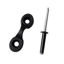 12 Kayak Pad Eyes & 24 Tri Rivets For Kayak Boat Fishing Rigging Bungee Kit