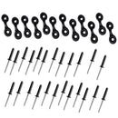 12 Kayak Pad Eyes & 24 Tri Rivets For Kayak Boat Fishing Rigging Bungee Kit