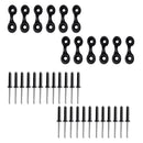 12 Kayak Pad Eyes & 24 Tri Rivets For Kayak Boat Fishing Rigging Bungee Kit