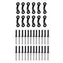 12 Kayak Pad Eyes & 24 Tri Rivets For Kayak Boat Bungee Deck Loops Tie Down