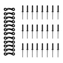 12 Kayak Pad Eyes & 24 Tri Rivets For Kayak Boat Bungee Deck Loops Tie Down