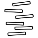 6 Pieces Standard Plastic 2" Scuba Diving Dive Weight Belt Strap Clip Slider Keeper Retainer