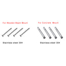 12 Pieces / Set Heavy Duty Hanging Swing Chair Fixing Kit Accessories Spring, Swivel Snap Hook, Mount Plate for Hammock Chair