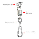 12 Pieces / Set Heavy Duty Hanging Swing Chair Fixing Kit Accessories Spring, Swivel Snap Hook, Mount Plate for Hammock Chair