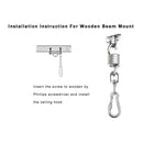12 Pieces / Set Heavy Duty Hanging Swing Chair Fixing Kit Accessories Spring, Swivel Snap Hook, Mount Plate for Hammock Chair