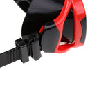 Anti Fog Diving Mask Silicone Skirt Strap Scuba Dive Goggles, Youth Kids Snorkeling Diving Mask Leakproof and Waterproof (Black/Red)