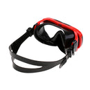 Anti Fog Diving Mask Silicone Skirt Strap Scuba Dive Goggles, Youth Kids Snorkeling Diving Mask Leakproof and Waterproof (Black/Red)
