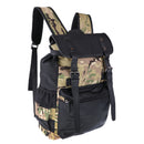 Camo & Black 600D Canvas Laptop Backpack Large Commuter Bag Outdoor Photography SLR Camera Backpack