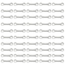 50 Pieces White Nylon Kayak Canoe Deck Loops Tie Down Pad Eye Accessories