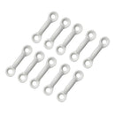 10 Pieces White Nylon Kayak Canoe Deck Loops Tie Down Pad Eye Accessories